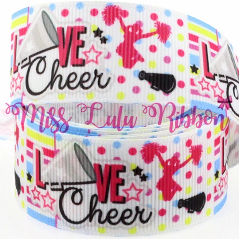 16 мм-75 мм Cheer Leading печатная лента/Foe Sport Patterns DIY Украшение для вечеринки ручная