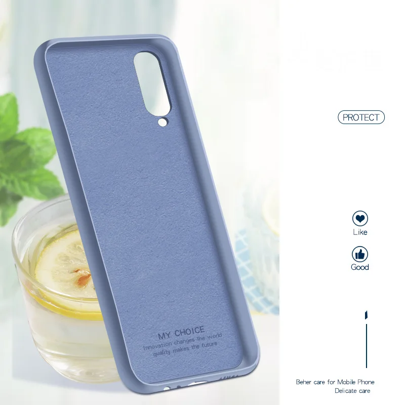 Чехол для xiaomi mi 9 se мягкая задняя крышка из жидкого силикона однотонный чехол