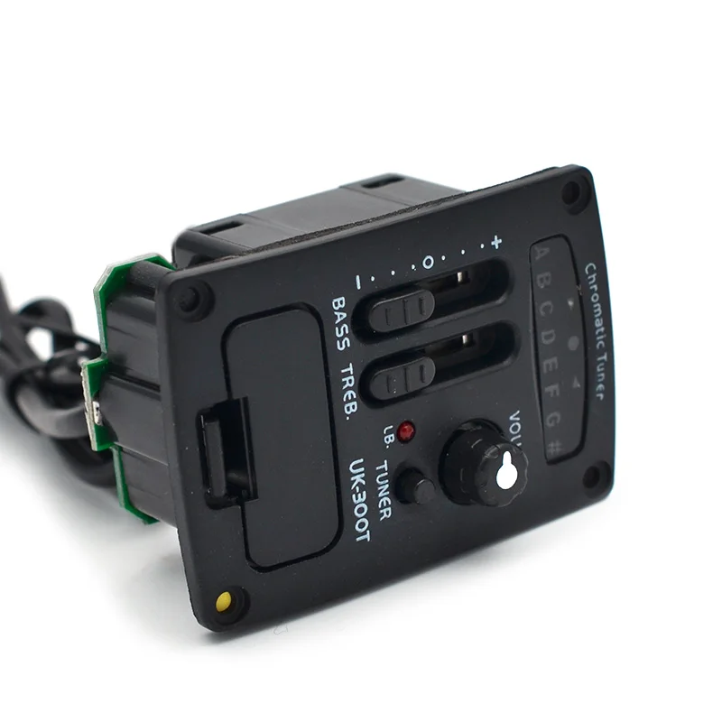 2 диапазона светодиодный миниатюрная гитара укулеле эквалайзер с хроматический