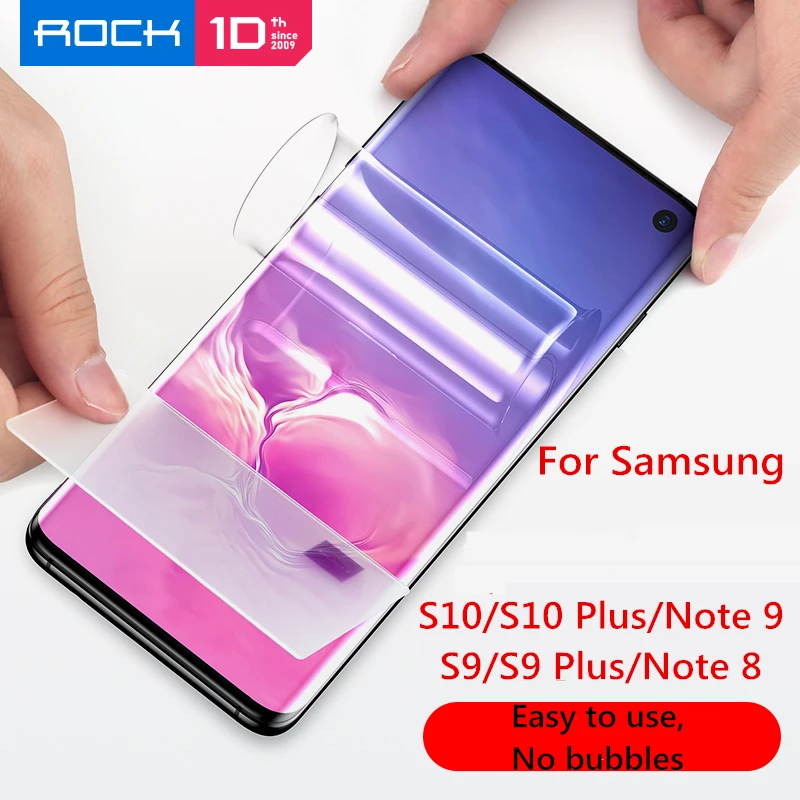 Мягкая Гидрогелевая пленка ROCK для Samsung Galaxy S10 Plus Note 9 8 Защитная экрана 10 Pro не