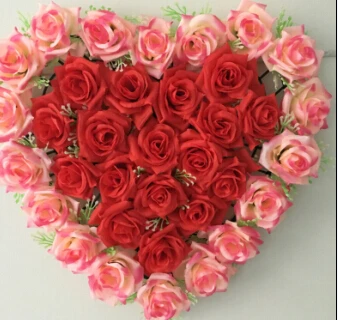 Искусственный Шелковый цветок 40 х40 см свадебное украшение автомобиля в форме