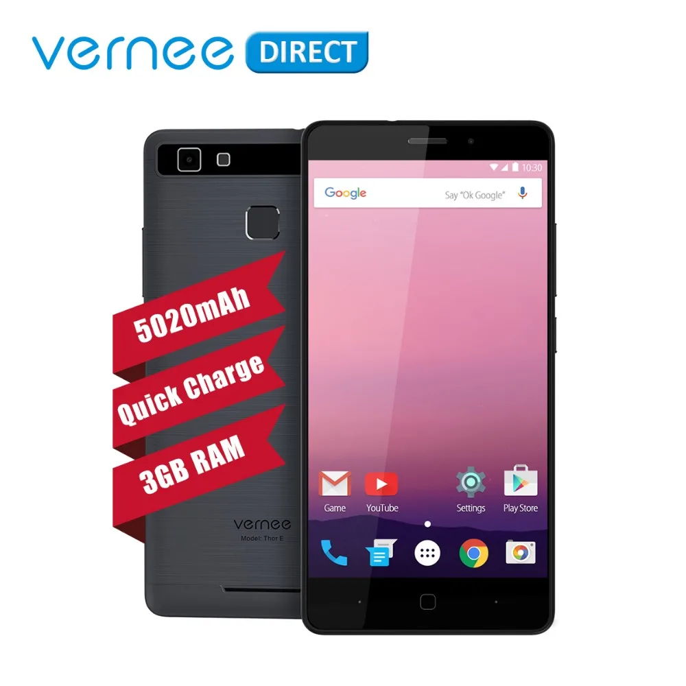 Vernee Тор E 5020 мА/ч, большая Батарея Quick Charge мобильный телефон, 3 Гб оперативной памяти, Оперативная память 16 Гб 5MP+ 13MP Камера телефон Vernee налив жидкости для электронных
