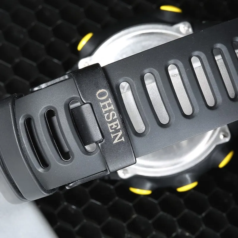 Часы наручные OHSEN Мужские светодиодные электронные Брендовые спортивные