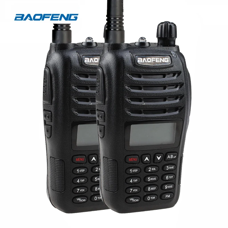 2 шт. Baofeng UV B6 профессиональная рация двухдиапазонный VHF UHF фонарик дальний