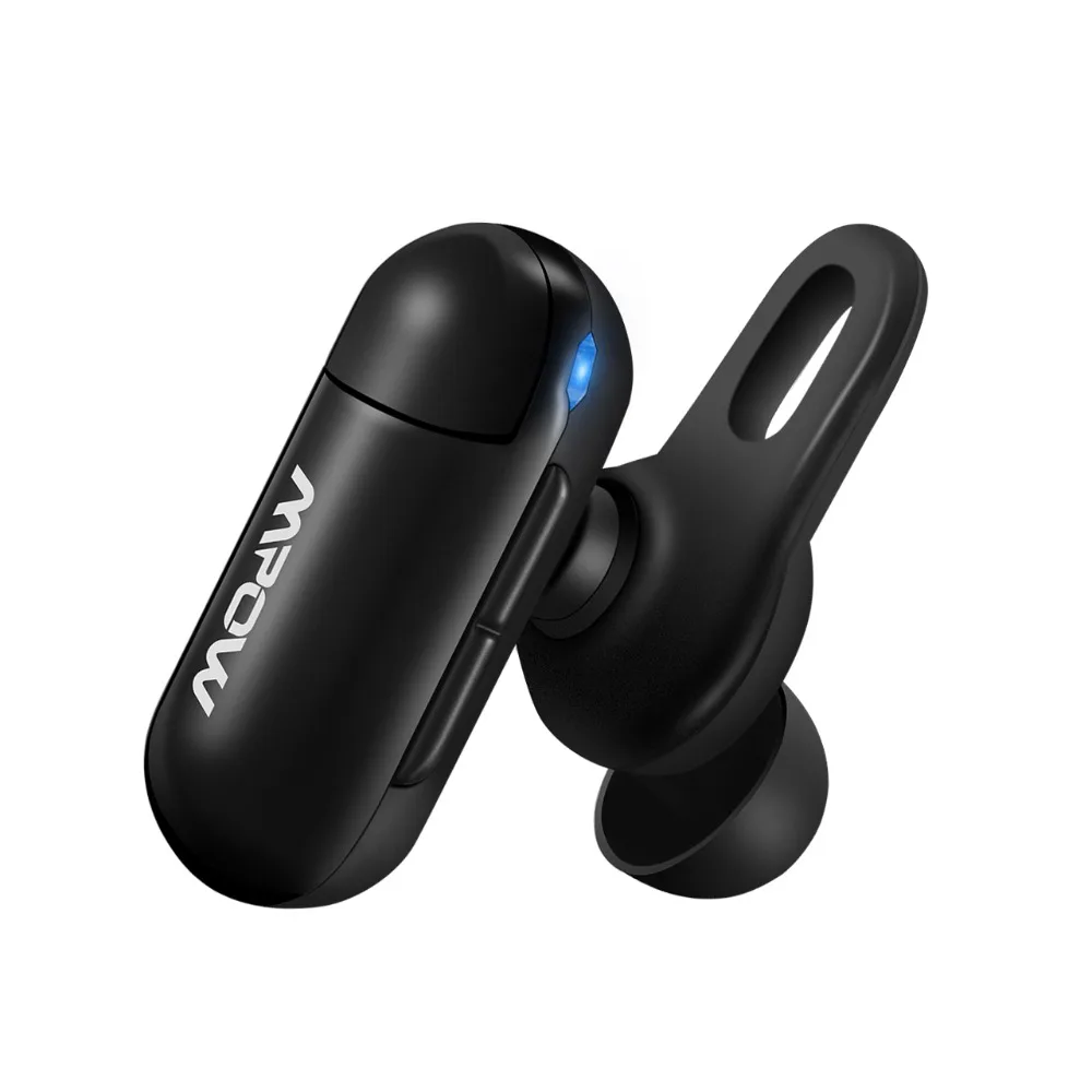 Mpow EM11 Мини Bluetooth наушники с простым регулятором громкости портативные беспроводные наушники-вкладыши с микрофоном и чехол для переноски