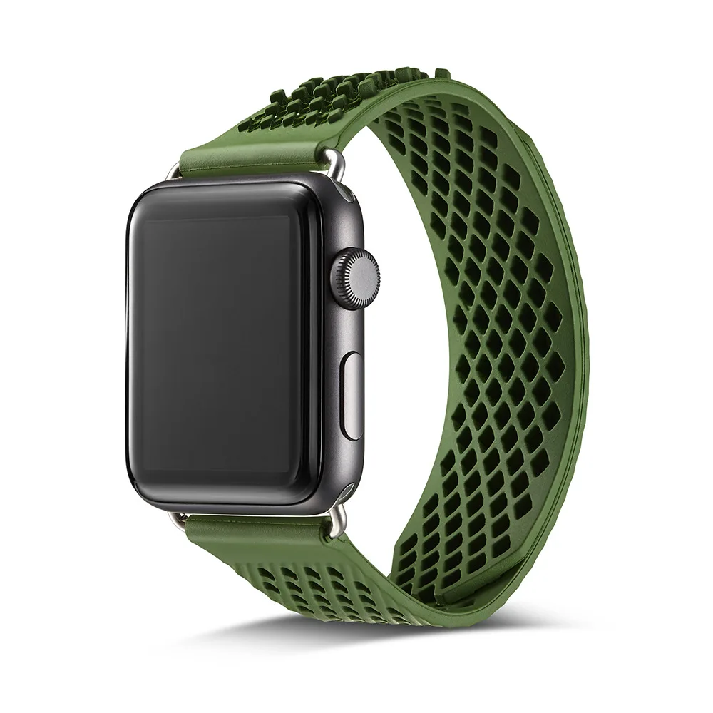 Спортивный силиконовый ремешок для Apple Watch band 4 5 44 мм 40 мм correa aplle watch 42 мм 38 мм iwatch band series 5 4 3 2 1 браслет ремень