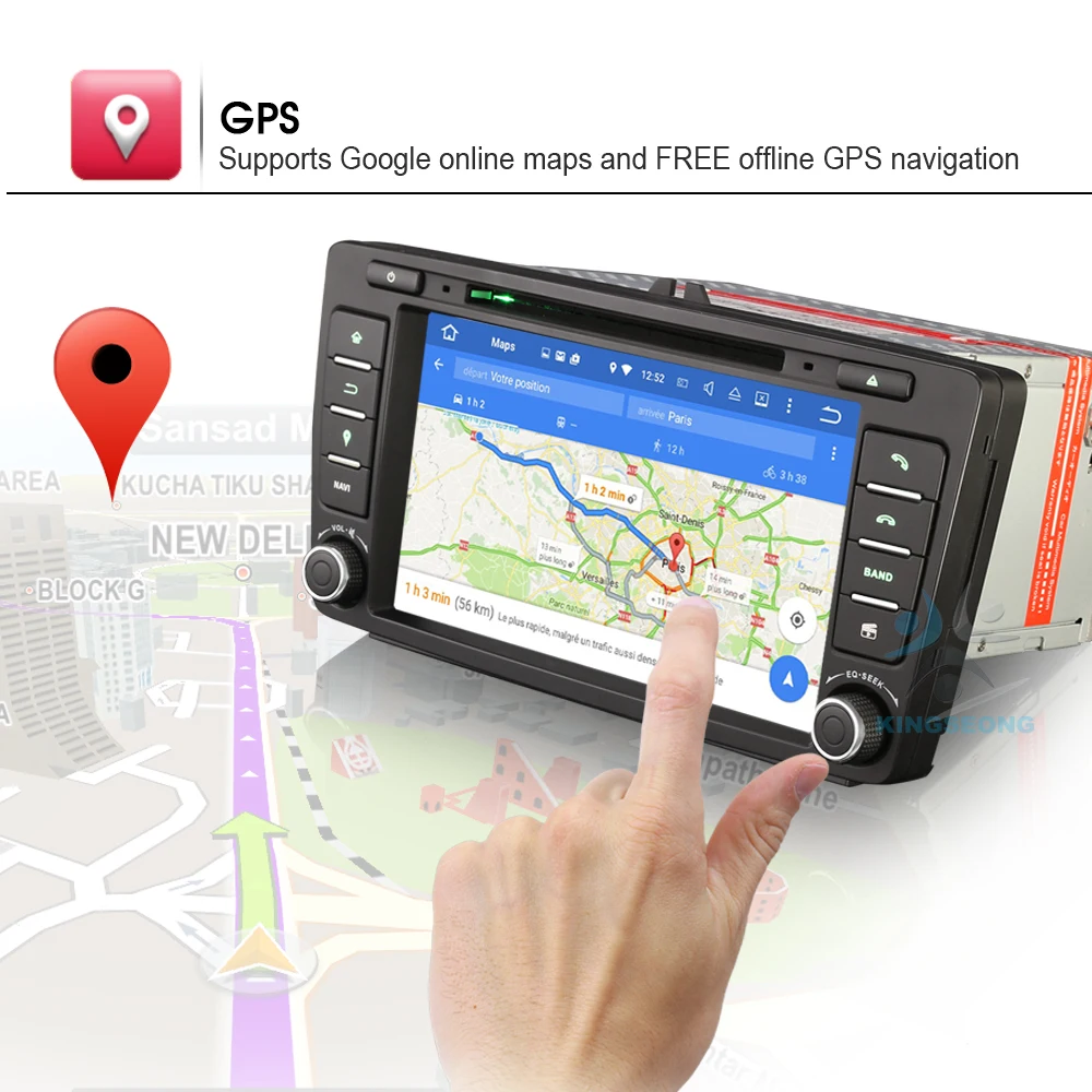 Восьмиядерный Android 6 0 Автомобильный DVD GPS Авторадио для SKODA OCTAVIA 2009 2012 CD
