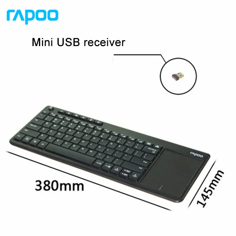 Оригинальная ультра тонкая беспроводная мини-клавиатура Rapoo K2600 2 4 ГГц RF с