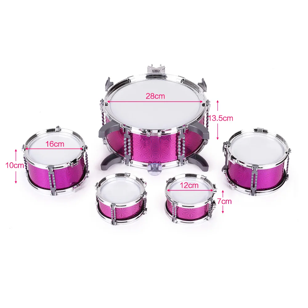 Высокое качество детский барабанный набор музыкальный инструмент игрушка 5
