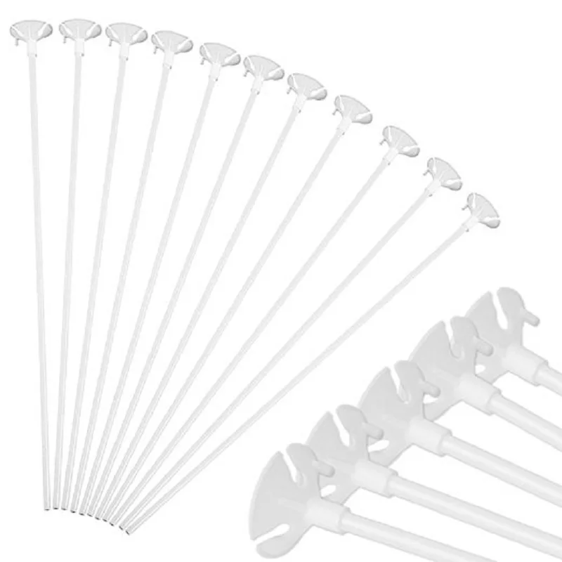 20Pcs balloon Sticks Вечерние аксессуары для воздушного шара, 1 комплект, цепочка для воздушного шара, держатель с зажимом, палочка для шариков, клей в горошек, украшение для свадьбы, дня рождения, вечеринки - Цвет: 20Pcs balloon Sticks
