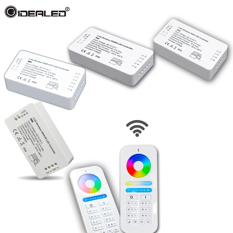 Беспроводной WIFI контроллер 2 4 GHz RF беспроводной RGBW DC12V 24V RGB Светодиодная лента rgbw с