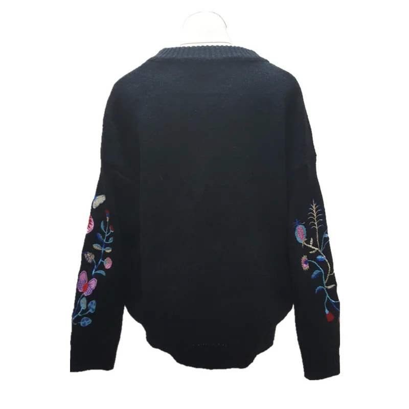 Sweater fashion 2019 women's printing warm new Long Sleeve Stretch Pure Top Fall Winter Pullove O-Neck | Женская одежда