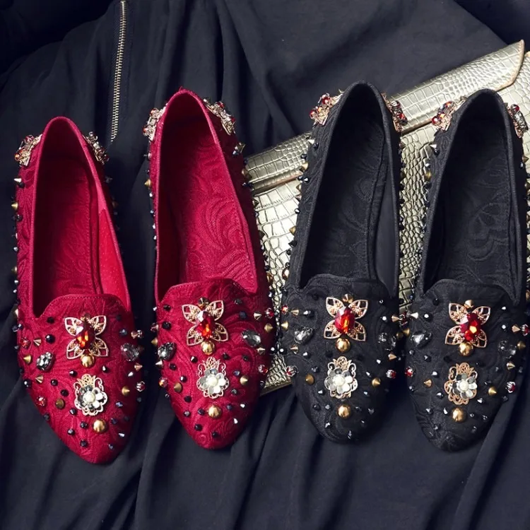 Chaussures Femmes De Luxe de MARQUE Роскошные туфли женская дизайнерская обувь на плоской подошве