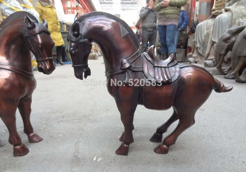 20 &quotНародная Китайский Год Зодиака Бронзовый Богатство Животные Прыгают Тан