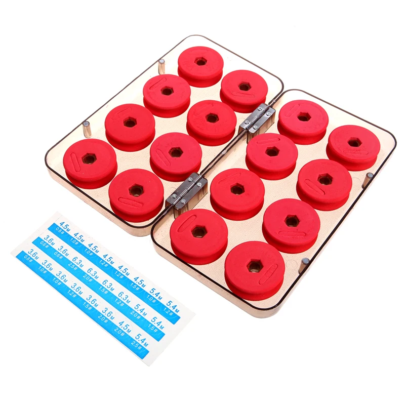 

Free shipping 8/16 Durable Foam Winding Board Fishing Line Spools Bobbin Tackle Tool Box