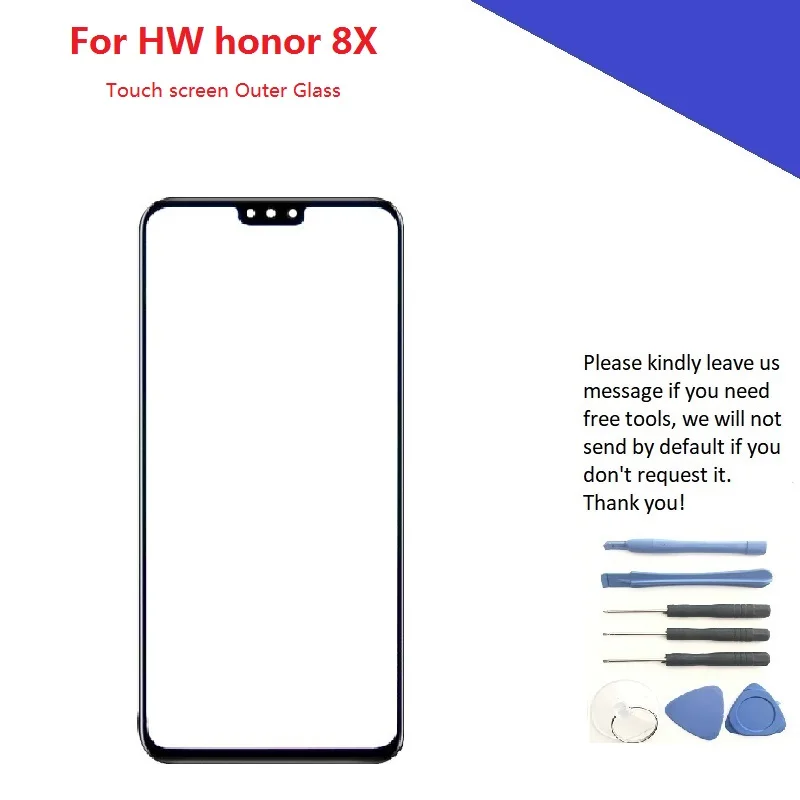 Внешнее стекло для сенсорного экрана 5 шт./2 шт. Huawei Honor 8X Mate 20 Lite 20X Nova 4 Y9 2019