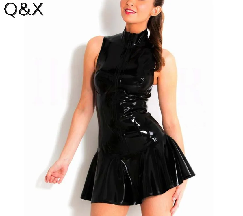 XX45 2017 размера плюс Горячая Распродажа сексуальная клубная одежда из ПВХ