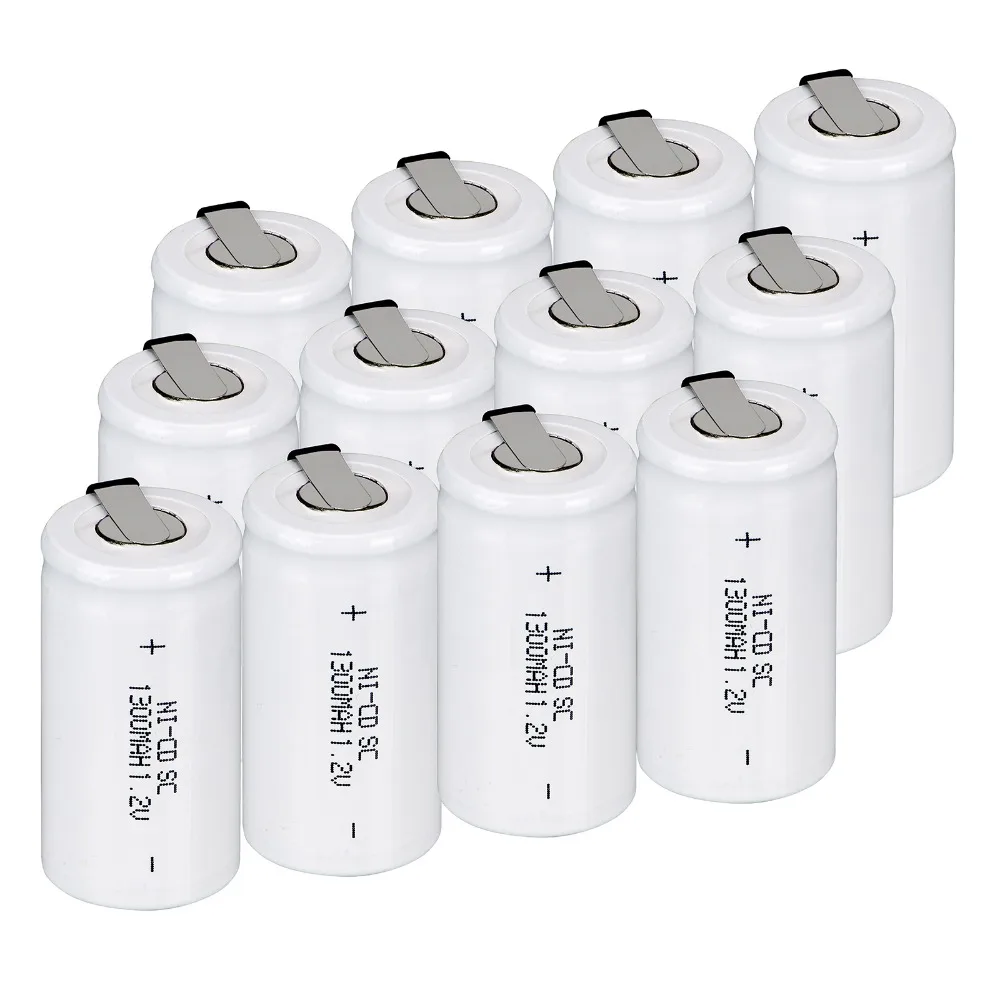 30x Anmas Power Ni Cd NICD 1 2 V 1300mAh аккумуляторная батарея SC NiCd аккумуляторы Белый RU