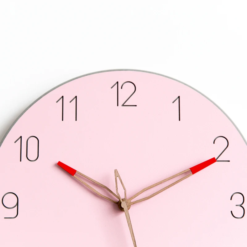 Simple Creative Nordic Personality Living Room Bedroom Wall Clock Mute Home Decoration Accessories Modern Design | Дом и сад