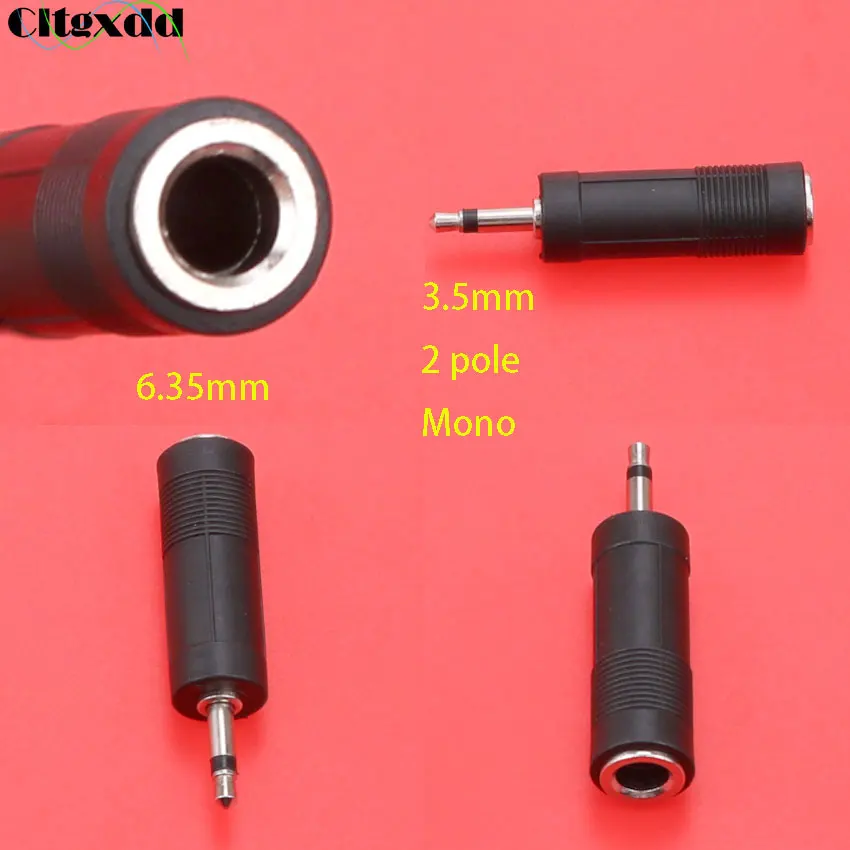 cltgxdd 3.5mm 2pole Mono male to 6.35mm female audio Conversion plug Connector microphone headphone adapter | Обустройство дома