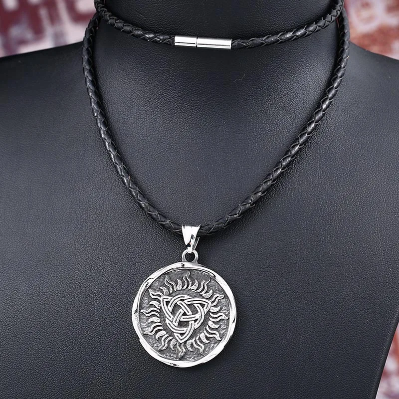 Steel soldier viking rune pendant stainlesss steel men nordic thor necklace | Украшения и аксессуары