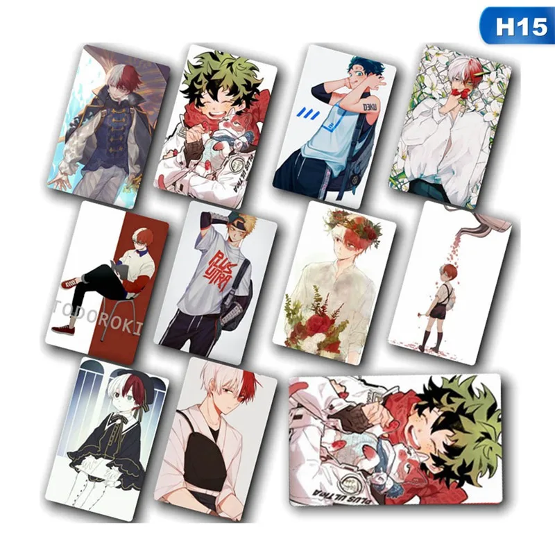 15 10 шт./партия Boku No Hero Academy/My Hero Academy версия новая аниме карточная наклейка игрушка для коллекции анимаций карточная наклейка - Цвет: 15
