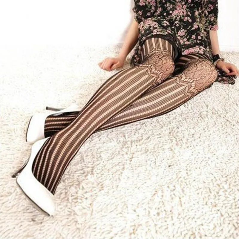 2 шт./лот черные сетчатые ажурные женские сексуальные винтажные чулки колготки