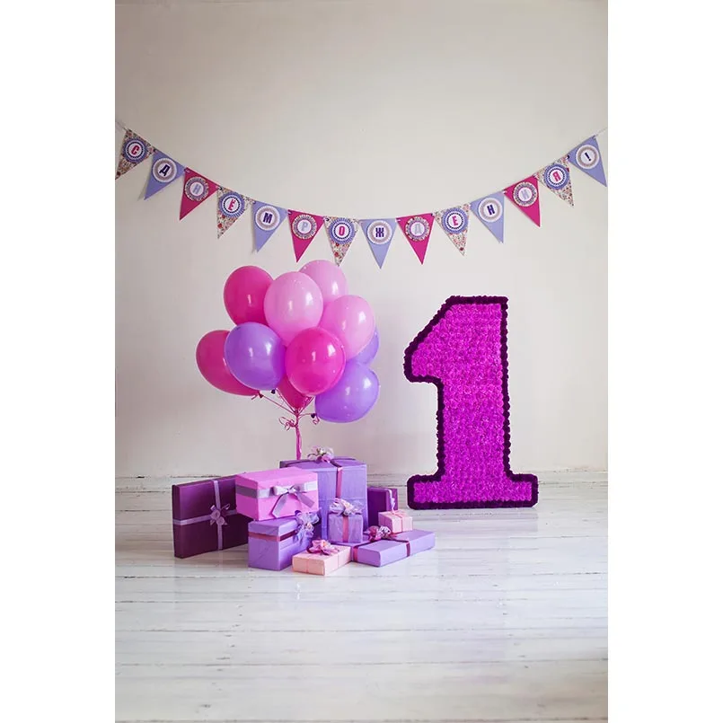 Виниловый фон для фотосъемки с цифровой печатью детей 1 год День рождения