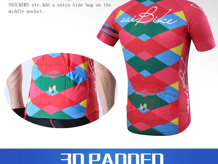 Saibike Велоспорт одежда fietskleding wielrennen zomer heren ropa ciclismo женский набор мужские про команды летние шорты и тренировочные майки