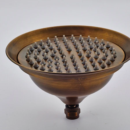 shower head Античный латунный душевой кран для ванной комнаты, аксессуар ", насадка для душа/ручной душ/150 см шланг/угловой клапан/кронштейн - Цвет: shower head
