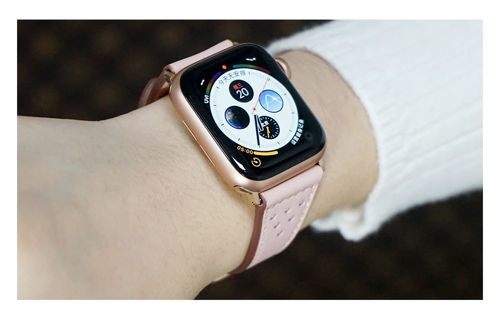 Кожаный ремешок для apple watch 38 мм 42 мм iWatch 4 ремешок 44 мм 40 мм Элегантный ремешок из натуральной кожи для apple watch 4 3 2 1