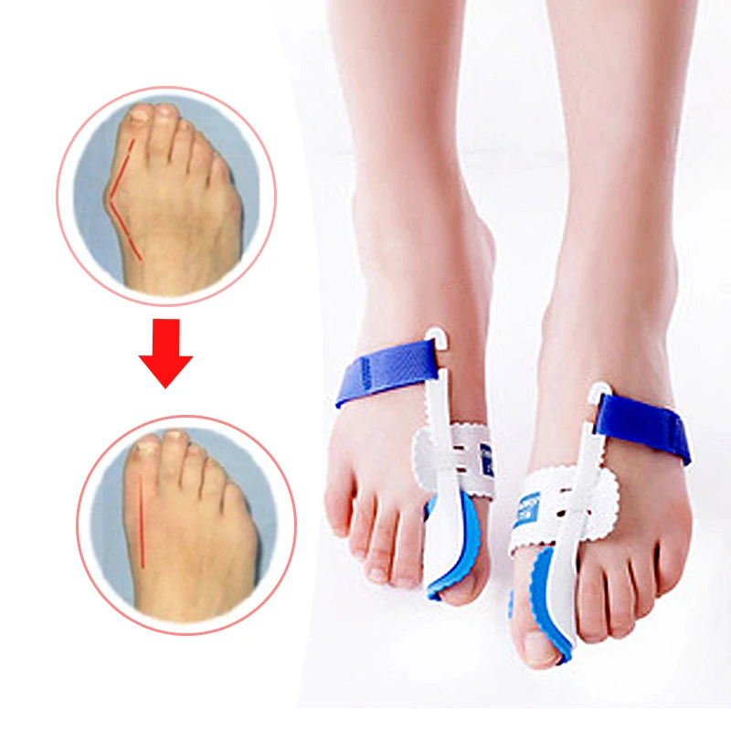 

1pair Toes Aligner Toe Separators Foot Thumb Orthosis Support Toes Corrector Bunions Repair Care Tool Hallux Valgus Corrector