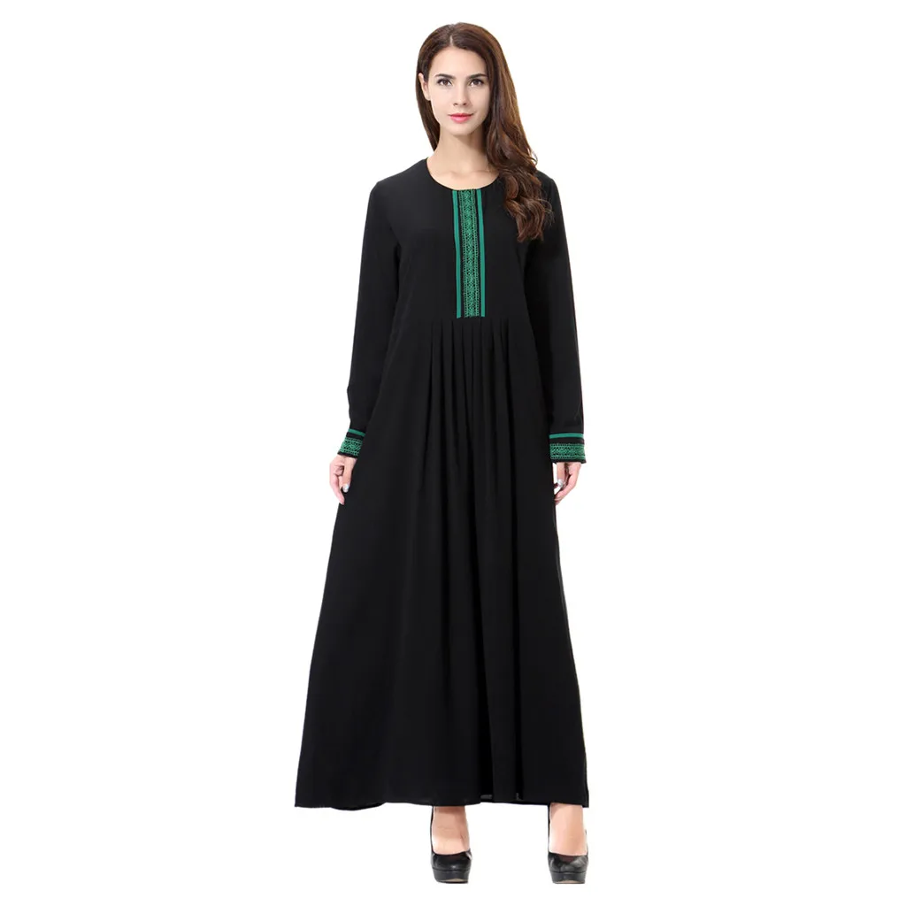 Женское мусульманское платье Кафтан CHAMSGEND элегантное для дома большие размеры
