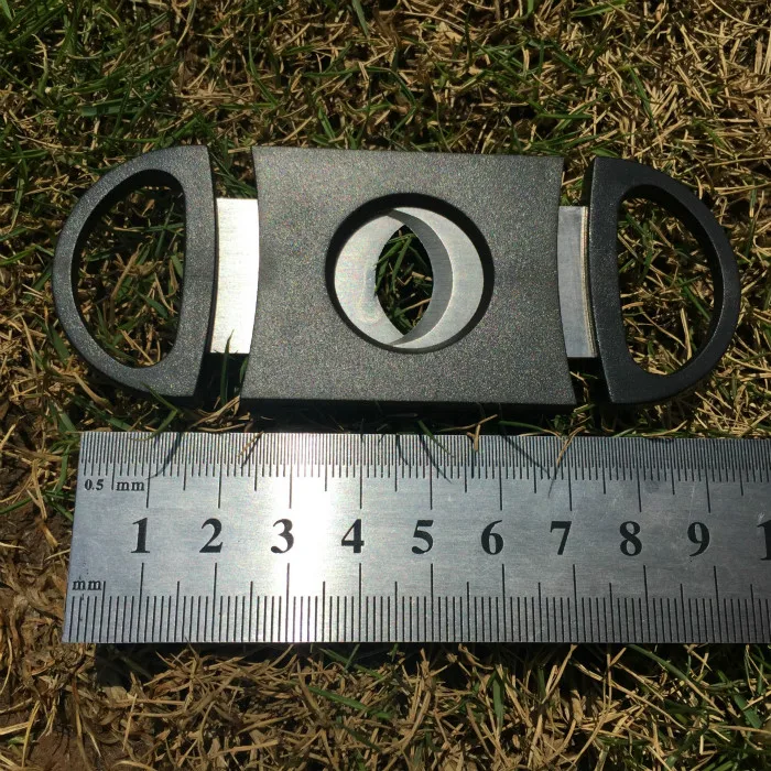 Посеребренные двойные лезвия для резки сигар карманные гаджеты ножницы из