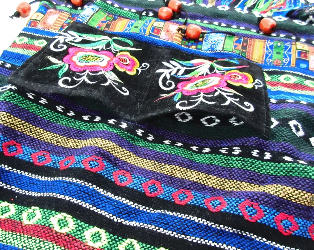 Бесплатная доставка винтажная сумка через плечо Hmong этническая тайская