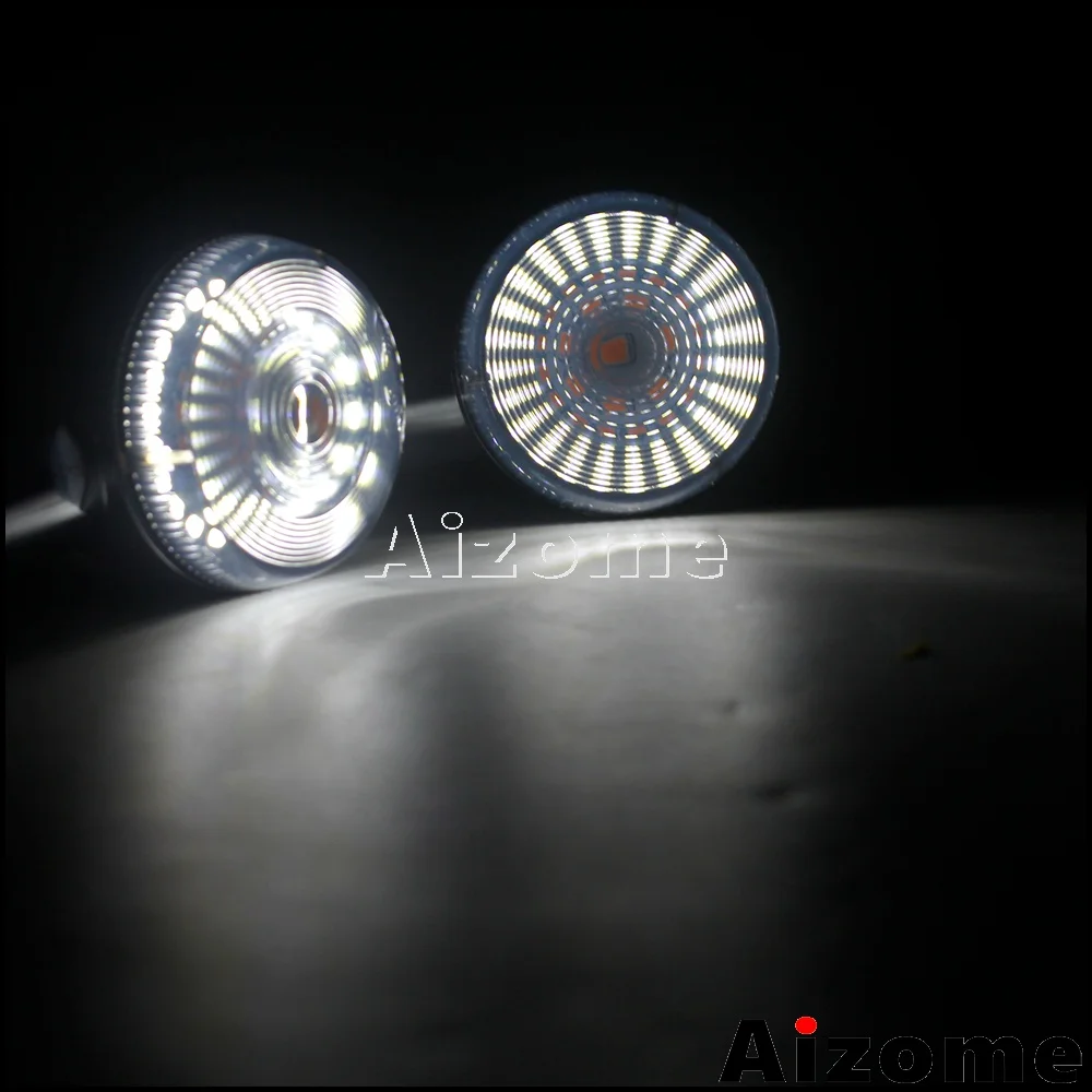 M10 мотоциклетные 2 в 1 светодиодные передние поворотные сигналы свет w/ Day Light Blinkers