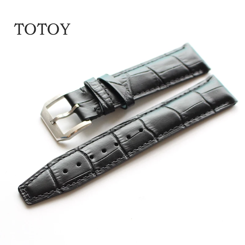 Классические Кожаные Ремешки для наручных часов TOTOY ремень в стиле ретро 20 мм 22 с