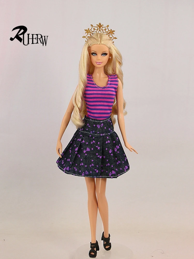 5 шт./партия Джинсовая юбка для куклы Барби|dress for barbie|dress barbie dollfor |