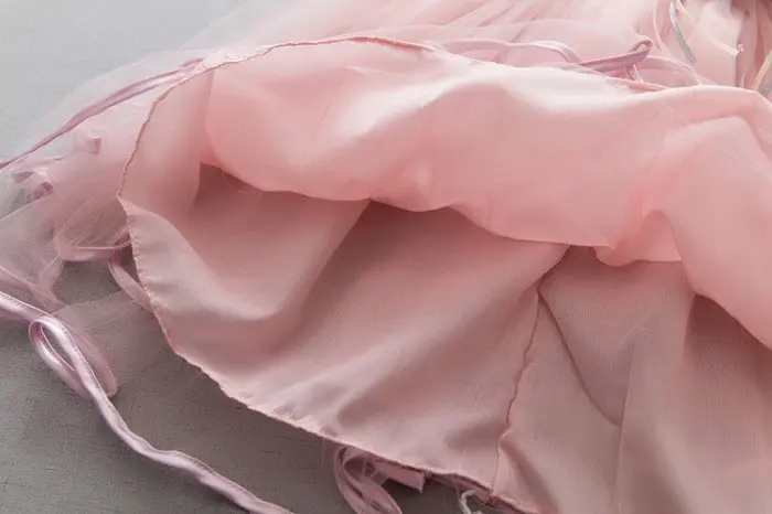 Newbron/летнее платье для девочек Новинка 2019 года модное кружевное Сетчатое