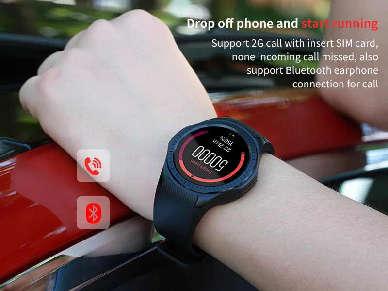 Yahen L1 спортивные Смарт-часы для Android ios часы-трекер MTK2503 сердечного ритма 2G gps Wifi Bluetooth Вызов 0,2 M камера TF карта