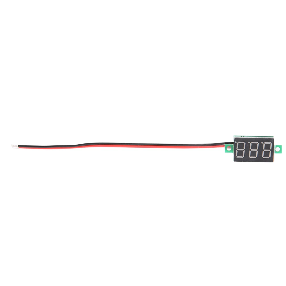 Red 1 шт. Цифровой вольтметр высокого качества 0,36 дюйма светодиодный DC0-100V трехлинейный вольтметр тестер для домашнего использования красный зеленый синий на выбор - Цвет: Red