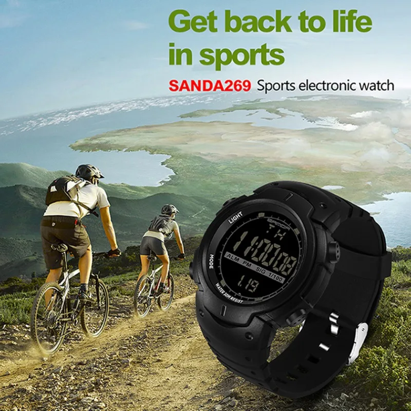 Мужские Смарт часы спортивные светящиеся для отдыха на открытом воздухе