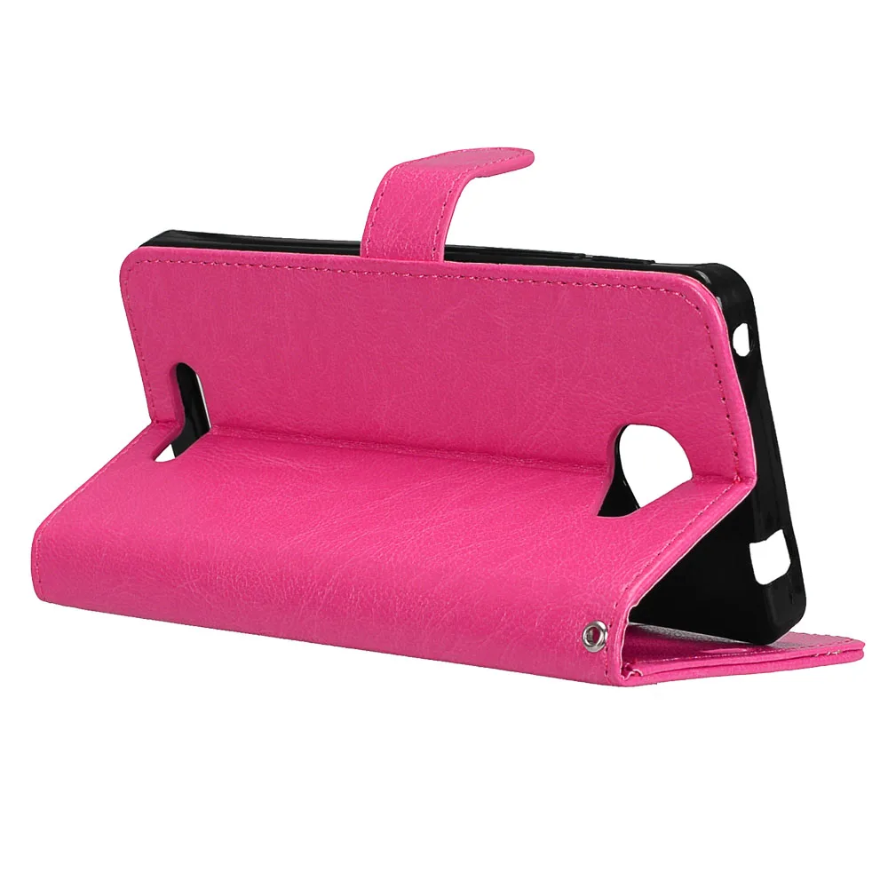 Кожаный флип-чехол для Alcatel Pop Классический чехол-книжка с бумажником и