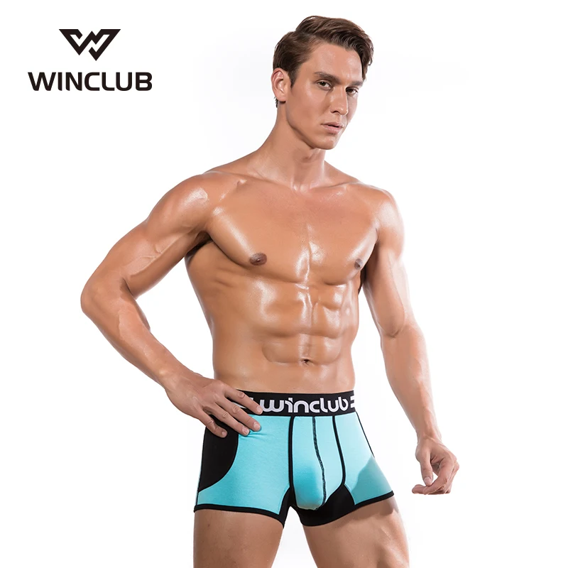 4 шт./лот WinClub боксер Для мужчин Cueca Calvin сексуальный s нижнее белье боксеры шорты