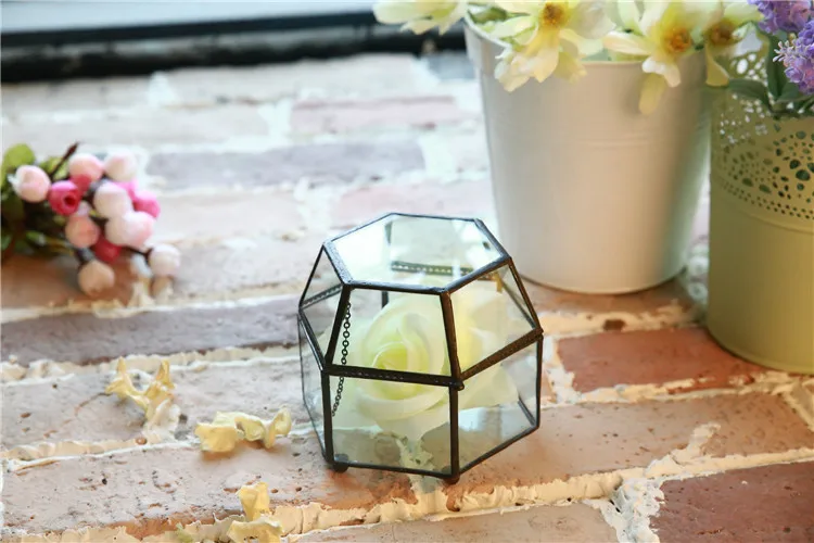 Подарочная коробка на День святого Валентина стеклянная теплица суккуленты мох