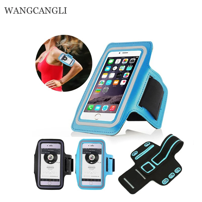2pcs Armband case mobile arm band bag for iPhone Samsung Huawei 6 inch phone waterproof universal running gym sports | Мобильные