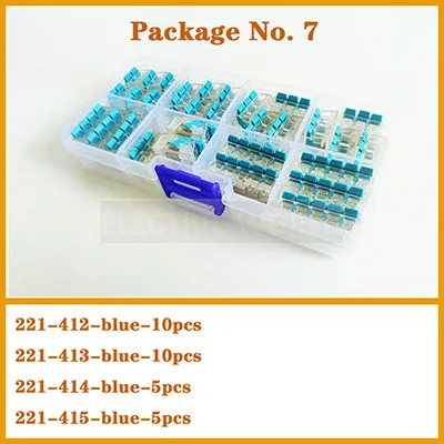 Package No.7-30pcs Провода разъем Набор штекер-в питания контактный разъем кабеля провода разъемы 3 шпильки терминал электронный провод соединение посылка комплект - Цвет: Package No.7-30pcs
