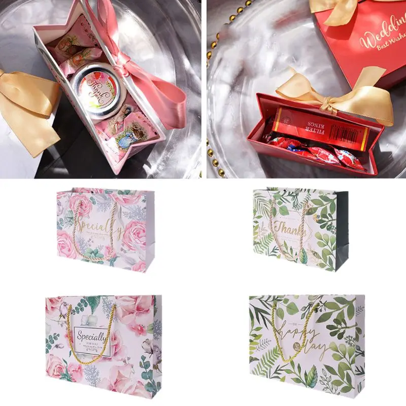 Картонная упаковка сумка тоут с ручкой Подарочная для макияжа Ювелирная книга