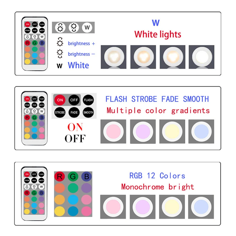 RGB-подсветка для шкафа 12 цветов | Лампы и освещение