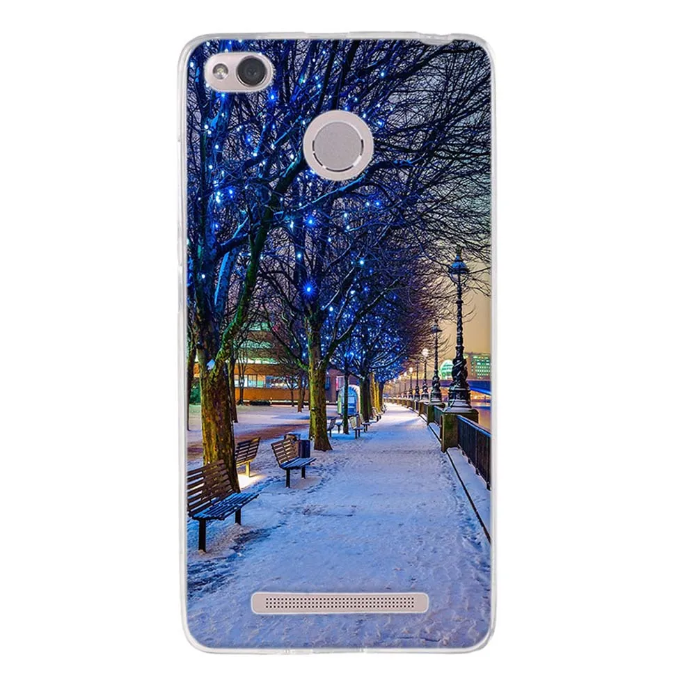 Case For Xiaomi Redmi 3 Silicone Soft TPU Floral Pattern Printed bumper 3s Cover Back Phone 5.0 inch | Мобильные телефоны и